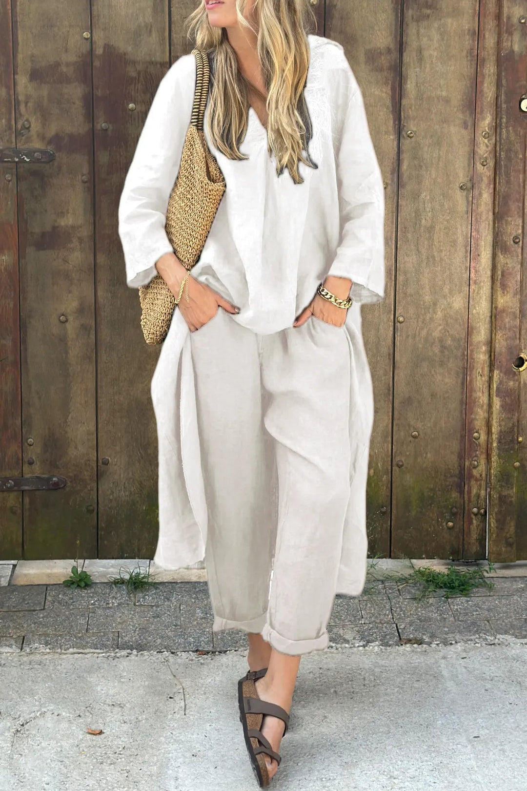 Variant image for Anna – Eleganter Damen Zweiteiler Sommer Set Für Entspannte Eleganz-13