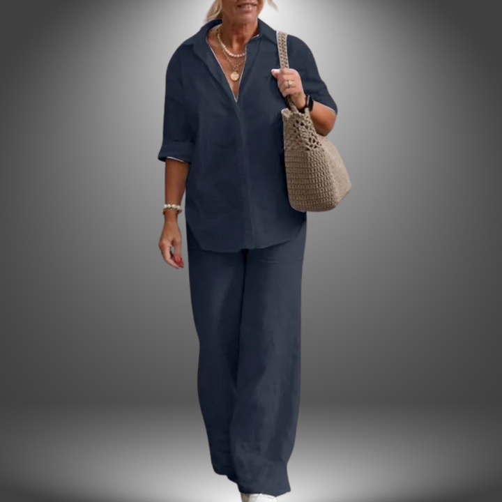 Emma Set - Damenbekleidung Hemd und Hose für Eleganz und Komfort-6