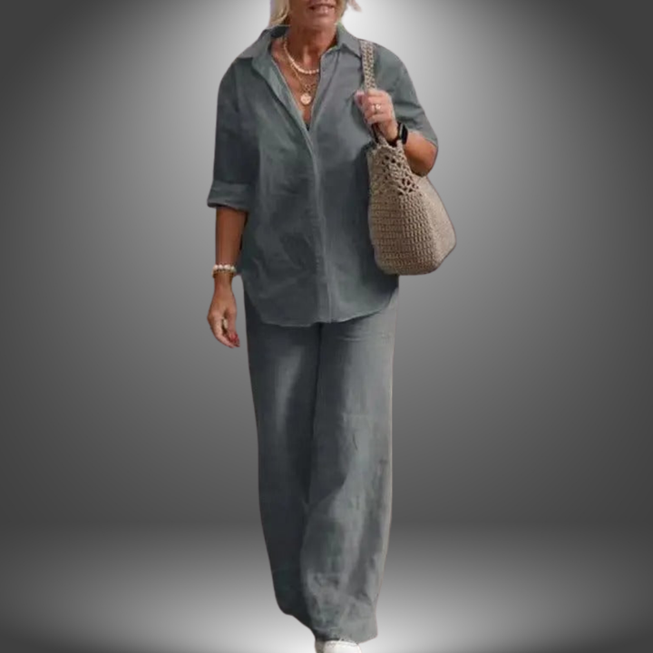Emma Set - Damenbekleidung Hemd und Hose für Eleganz und Komfort-5