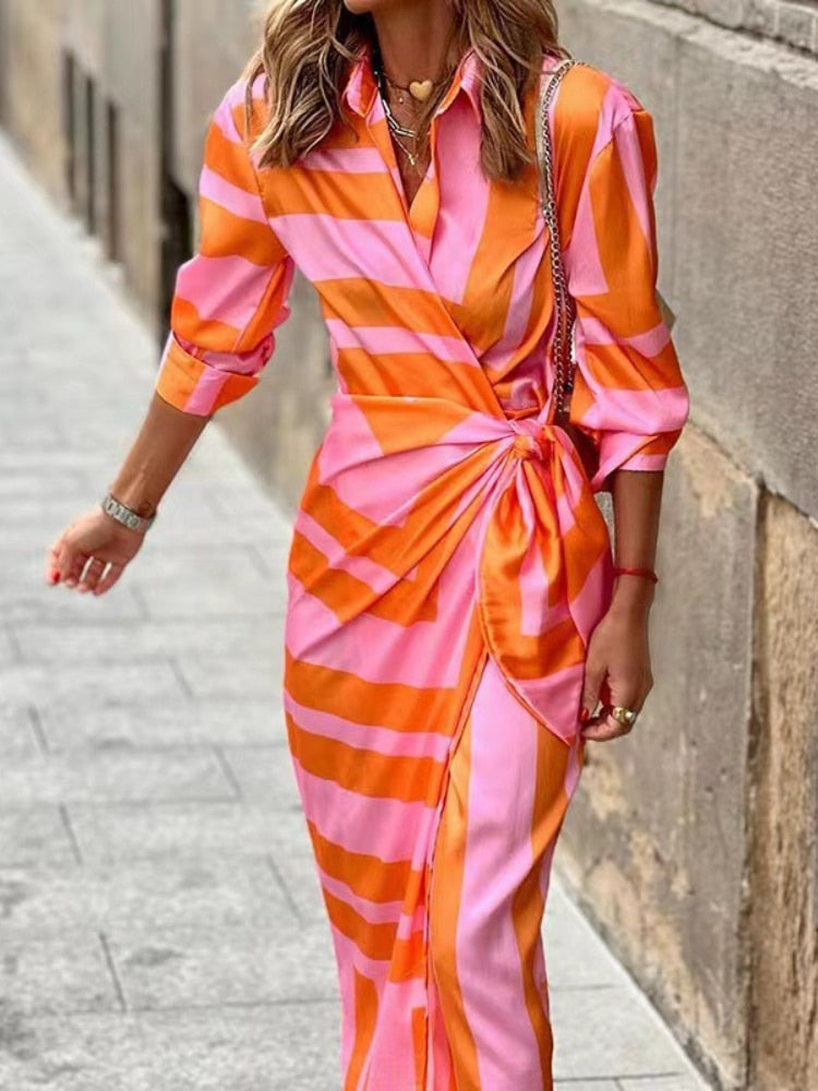 Nirel - Das elegante Wickelkleid für stilvolle Sommertage
